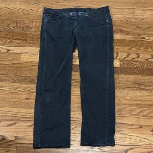 Evisu Men's Dark Blue Straight Jeans